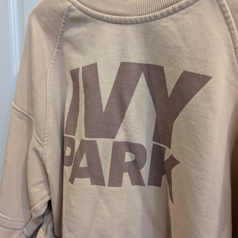 Ivy Park (Beyonce) Beige Cropped Sweatshirt - Picture 6 of 8
